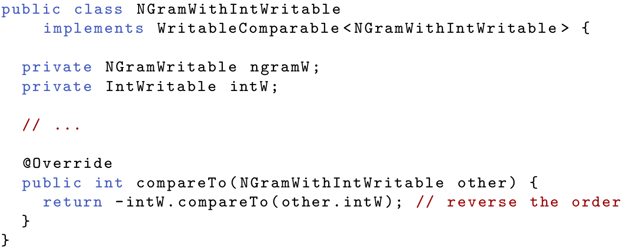 Java source code listing